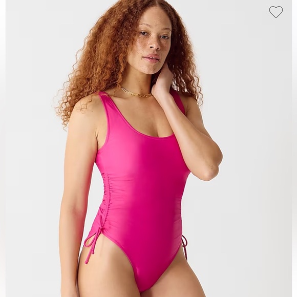 NWT J.Crew Ruched side-tie one-piece swimsuit - Picture 2 of 7